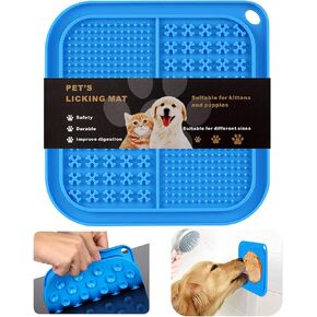 Lick Mat for Dogs with Suction Cups,Dog Food Licking Mat,Slow Feeder Dog Bowls for Boredom& Anxiety Reducer,Lick Pad for Dog & Cat Slow Feeders,Help Pets for Bathing,Nail Trimming,Grooming in Saudi Arabia