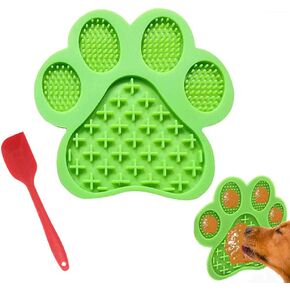 Dog Licking Mat for Anxiety Peanut Butter Slow Feeder Dog Bowls Dog Licking Pad with Strong Suction to Wall for Pet Bathing,Grooming,and Dog Training (Blue) in Kuwait