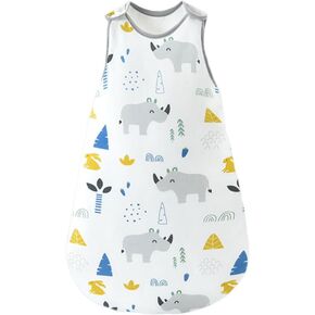 كيس نوم للأطفال من عمر 12 إلى 18 شهرًا - [سميك] 1.5 TOG بطانيات قماط شتوية للأطفال قابلة للارتداء 100% قطن - حقيبة نوم للجنسين للفتيات والأولاد - حقيبة نوم ناعمة ومريحة - سحاب في اتجاهين in Kuwait