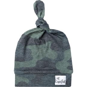 Copper Pearl Baby Beanie Hat Top Knot in Saudi Arabia