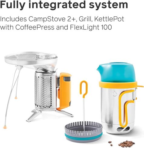 BioLite CampStove 2+ Wood Burning, Electricity Generating & USB Charging Camp Stove in Kuwait
