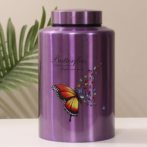 Urns for Human Ashes Adult Female Up to 220 lbs,Purple Hummingbird Urns for Mom Ashes with Velvet Bag,Decorative Urns for Ashes Adult Women,Cremation urn Female (Hummingbird-Purple Flower, Purple) in Saudi Arabia