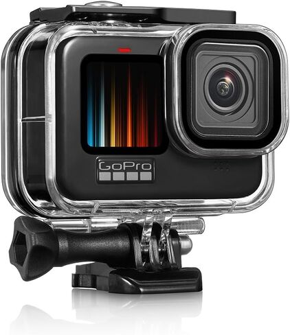 بي وايرليس حافظة مقاومة للماء مع 3 قطع فلتر غوص لكاميرا جوبرو هيرو 12/11/10/9 تدعم 60 متر/196 قدم، حافظة غوص تحت الماء مع فلتر احمر فاتح احمر وارجواني فاتح in Kuwait