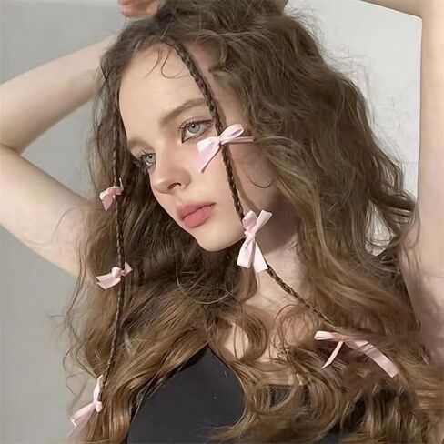 FMR 6PCS Mini Pink Bow Hair Clips Cute Bowknot Hair Clips Ballet Bow Hair Clips Baby Toddler Hair Clips for Women and Girls in Kuwait