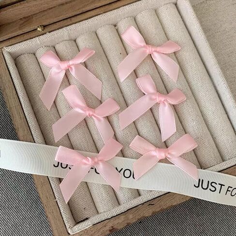 FMR 6PCS Mini Pink Bow Hair Clips Cute Bowknot Hair Clips Ballet Bow Hair Clips Baby Toddler Hair Clips for Women and Girls in Kuwait