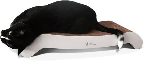PetFusion FlipPad Cat Scratcher Lounge، وسادة خدش قابلة للعكس مقاس 27 بوصة، هيكل من الورق المقوى الفائق، ورق النعناع البري العضوي بالولايات المتحدة الأمريكية، ضمان لمدة عام واحد in Kuwait