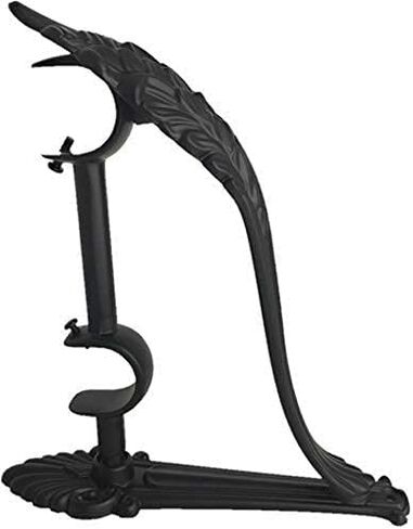 TEJATAN - دعامات قضيب ستارة مزدوجة بتصميم عتيق (مجموعة من 4 (زوجين)، نيكل) in Kuwait