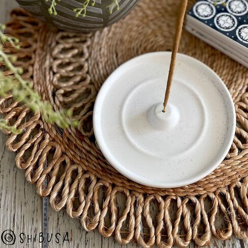 شيبوسا - حجم جديد اكبر - حامل بخور - 5 انش - مبخرة دائرية عصرية بسيطة للبخور المخروطي او العصي - التقاط رماد أوسع - عصي البخور غير متضمنة in Kuwait