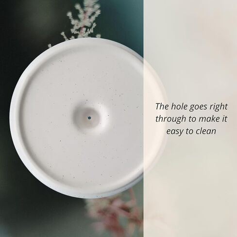 شيبوسا - حجم جديد اكبر - حامل بخور - 5 انش - مبخرة دائرية عصرية بسيطة للبخور المخروطي او العصي - التقاط رماد أوسع - عصي البخور غير متضمنة in Kuwait