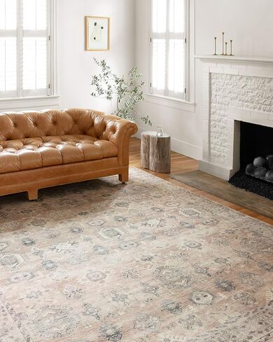 مجموعة Loloi II Hathaway Collection HTH-03 Java / Multi 5'-0" x 7'-6"، .25 بوصة سميكة، سجادة منطقة، ناعمة، متينة، مطبوعة، حديثة، كومة منخفضة، غير قابلة للتساقط، سهلة التنظيف، غرفة المعيشة بساط in Saudi Arabia