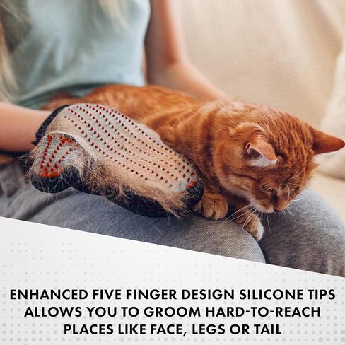 Complete Professional Pet Grooming Kit | Self Cleaning Slicker Brush for Dogs & Cats | Pro Grooming Brush Effectively Reduces Shedding Fur | Pet Hair Remover Brush Gloves | 4pc Combo Gift Set in Kuwait