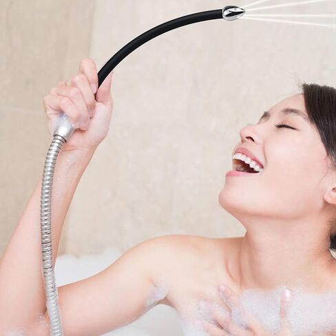 Shower Enema System with On/Off Switch, Reusable Shower Douche for Men and Women Portable Cleaning，Enema Nozzle Kit for Most Shower Systems ABS Black in Kuwait