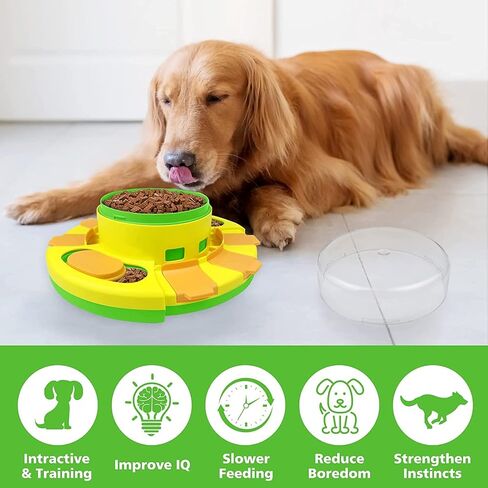BEEFABLE Dog Puzzle Toys Interactive Toys Dog Enrichment Toys Dogs Brain Stimulation Puppy IQ Training & Mental Enrichment Food Puzzle Slow Feeder (Green) in Saudi Arabia