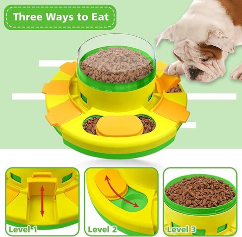 BEEFABLE Dog Puzzle Toys Interactive Toys Dog Enrichment Toys Dogs Brain Stimulation Puppy IQ Training & Mental Enrichment Food Puzzle Slow Feeder (Green) in Saudi Arabia