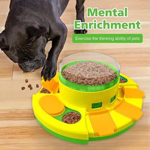 BEEFABLE Dog Puzzle Toys Interactive Toys Dog Enrichment Toys Dogs Brain Stimulation Puppy IQ Training & Mental Enrichment Food Puzzle Slow Feeder (Green) in Saudi Arabia