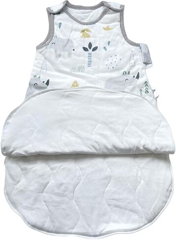 كيس نوم للأطفال من عمر 12 إلى 18 شهرًا - [سميك] 1.5 TOG بطانيات قماط شتوية للأطفال قابلة للارتداء 100% قطن - حقيبة نوم للجنسين للفتيات والأولاد - حقيبة نوم ناعمة ومريحة - سحاب في اتجاهين in Kuwait