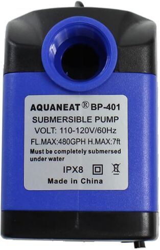 مضخة نافورة AQUANEAT، مضخة مياه غاطسة 480 GPH مع أنابيب بطول 5 أقدام، لخزان الأسماك وطاولة المياه والشلال والزراعة المائية in Kuwait