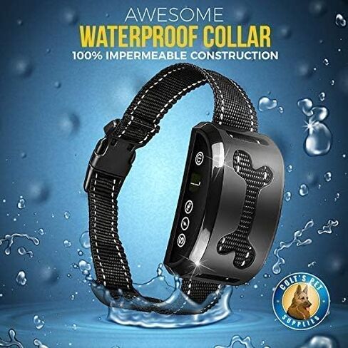 Bark Collar 2 Pack [Upgraded] | Anti-Barking Collar | Smart Chip | Beeps/Vibration/Shock Mode | For Small Medium and Large Dogs All Breeds Over 6 Lbs in Kuwait