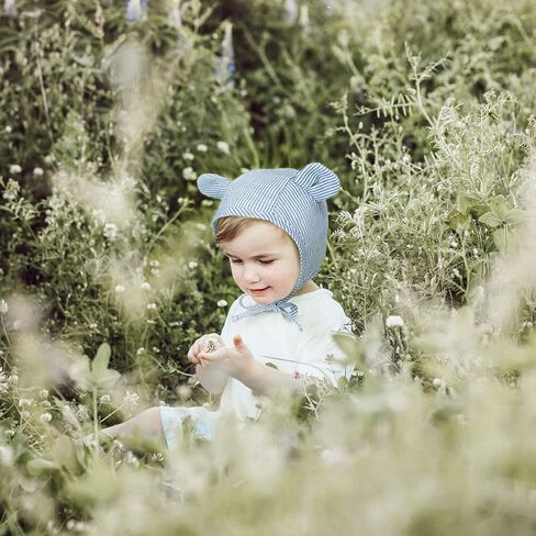 JELLYTREE قبعة أطفال بغطاء رأس من الموسلين مبطنة على شكل أرنب عيد الفصح من القطن للأطفال الصغار، قبعة صغيرة محايدة للأطفال، 6 م 12 م 3 سنوات in Kuwait