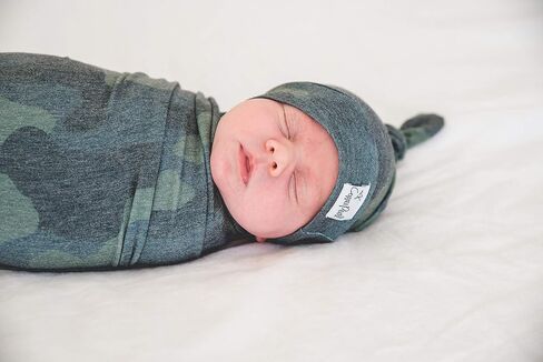 Copper Pearl Baby Beanie Hat Top Knot in Saudi Arabia