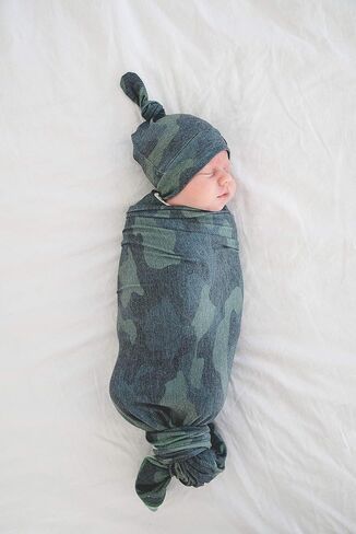 Copper Pearl Baby Beanie Hat Top Knot in Saudi Arabia