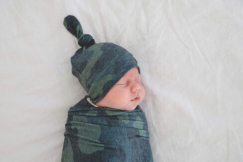Copper Pearl Baby Beanie Hat Top Knot in Saudi Arabia
