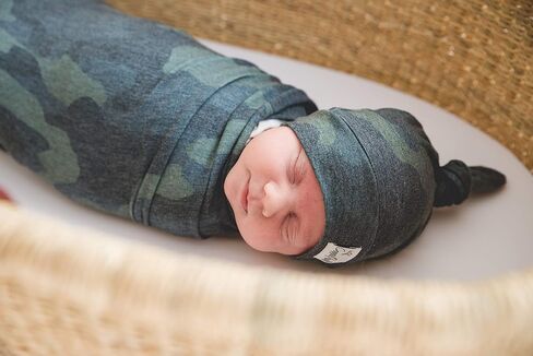 Copper Pearl Baby Beanie Hat Top Knot in Saudi Arabia
