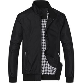 Mens Casual Jacket Outdoor Slim Windbreaker Lightweight Track Jackets Outwear Coats