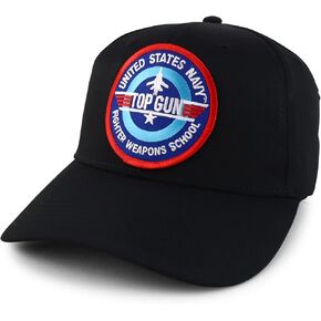 Armycrew XXL Oversized US Navy TOPGUN Patch Structured Baseball Cap