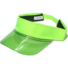 PVC Clear Sun Visors Hat Cap Headwear Fluorescent Colored Plastic Sun Visor Sunhat for Golf Tennis Beach Cycle Outdoors in Saudi Arabia