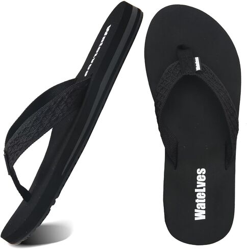 WateLves Womens-Flip-Flops-Thong-Sandals-Beach-Shoes Light and Comfortable for Vacation Walking-Bathroom-Pool in Kuwait