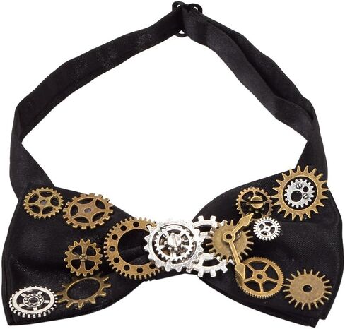 BLESSUME Steampunk Bowtie Gothic Costume Tie Retro Vintage Costume Accessory in Saudi Arabia