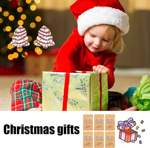 20 زوجًا من أقراط عيد الميلاد للفتيات، أقراط عيد الميلاد للنساء، أقراط عطلة لطيفة، شجرة عيد الميلاد، قوس سانتا إلك، رجل الثلج، مجموعة أقراط الحلوى، هدايا عيد الميلاد للعطلات in Saudi Arabia