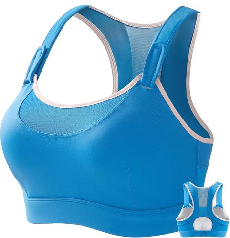 Baetty Sports Bras for Women High Support Large Bust, Running Racerback Bras for Women High Impact S-2XL (5993) in Kuwait