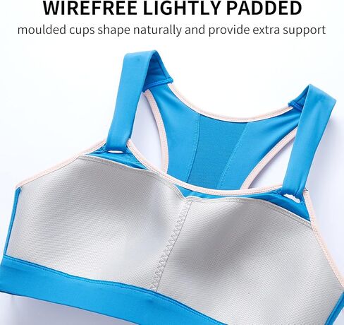 Baetty Sports Bras for Women High Support Large Bust, Running Racerback Bras for Women High Impact S-2XL (5993) in Kuwait