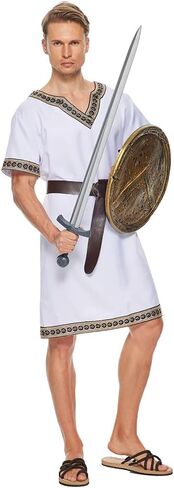 EraSpooky Men Renaissance Shirt Halloween Medieval Costume Adult Viking Knight Pirate Tunic in Saudi Arabia