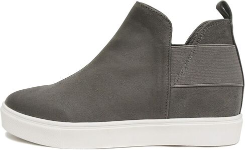 Soda DIANA ~ Slip On Hidden Wedge Ankle Boot Fashion Sneaker with elastic gore insets in Saudi Arabia