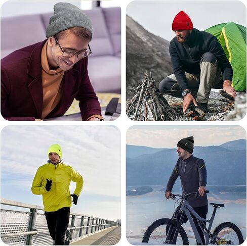 قبعات Lesgrod Beanie للرجال والنساء قبعات شتوية محبوكة ناعمة ودافئة للتزلج للجنسين in Kuwait