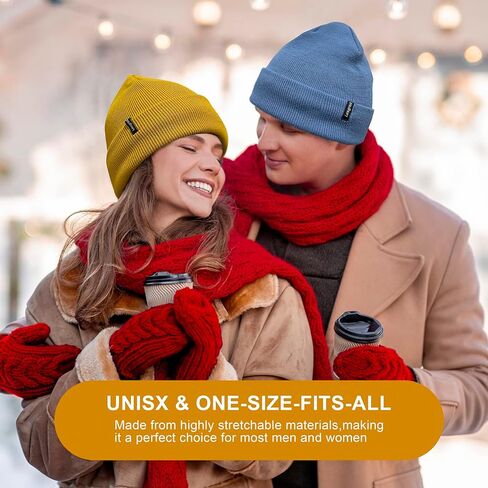 قبعات Lesgrod Beanie للرجال والنساء قبعات شتوية محبوكة ناعمة ودافئة للتزلج للجنسين in Kuwait