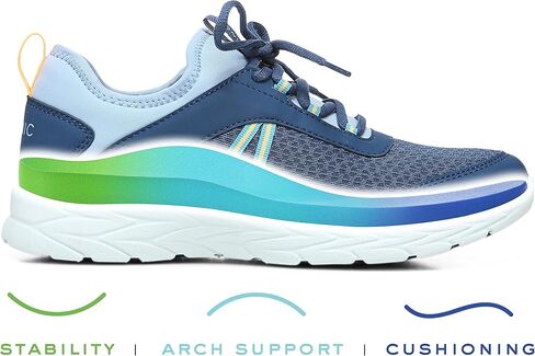 Vionic Women's Brisk Helena Lace-Up Leisure Shoe - Supportive Walking Sneakers That Include Three-Zone Comfort with Orthotic Insole Arch Support, Medium and Wide Fit in Saudi Arabia