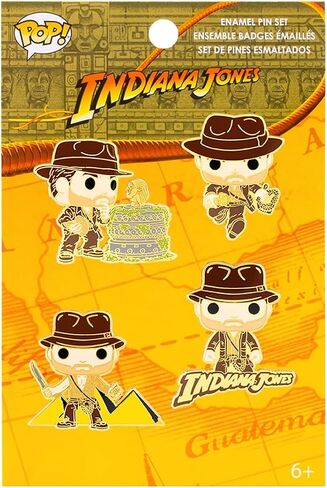 Loungefly Funko Pop! Indiana Jones: Raiders of The Lost Ark Indy 4-Pack Pin Set in Saudi Arabia