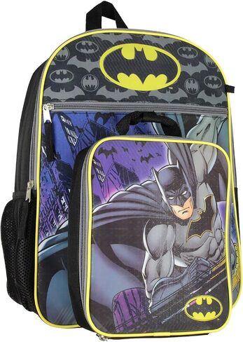 Bioworld Batman 16" Backpack 5 PC Classic Comic Design Combo Set in Saudi Arabia