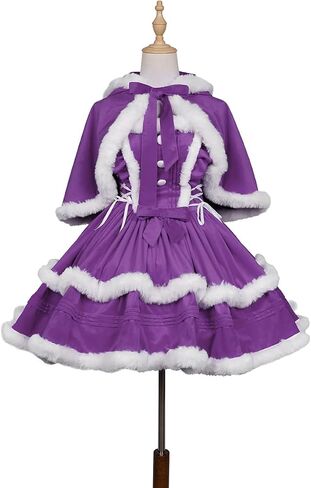 Women's Christmas Dress Skirt and Hooded Cloak Match in Kuwait