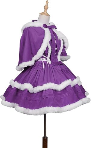 Women's Christmas Dress Skirt and Hooded Cloak Match in Kuwait