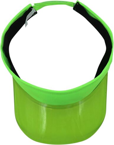 PVC Clear Sun Visors Hat Cap Headwear Fluorescent Colored Plastic Sun Visor Sunhat for Golf Tennis Beach Cycle Outdoors in Saudi Arabia