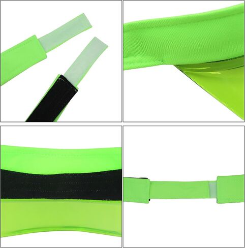 PVC Clear Sun Visors Hat Cap Headwear Fluorescent Colored Plastic Sun Visor Sunhat for Golf Tennis Beach Cycle Outdoors in Saudi Arabia