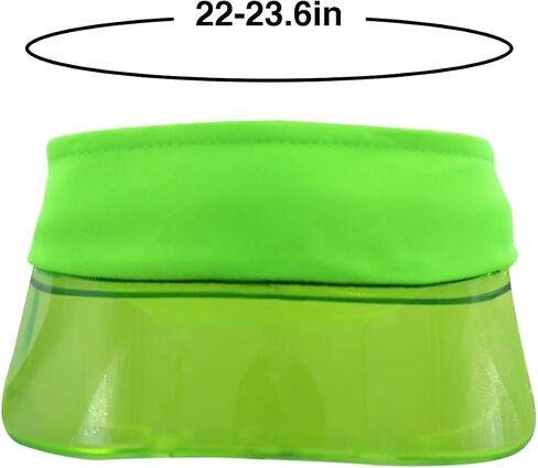 PVC Clear Sun Visors Hat Cap Headwear Fluorescent Colored Plastic Sun Visor Sunhat for Golf Tennis Beach Cycle Outdoors in Saudi Arabia