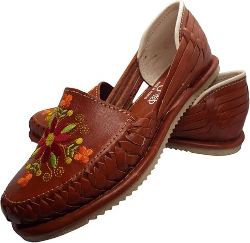 GCENTERPRISE, huaraches for women, mexican huaraches for women, huarache sandals women, mexican sandals women, Maya Floral in Kuwait