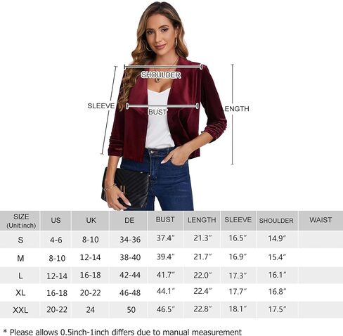 MINTLIMIT Women's Casual Velvet Blazer 3/4 Ruched Sleeve Shawl Collar Draped Open Front Blazers Jackets in Saudi Arabia