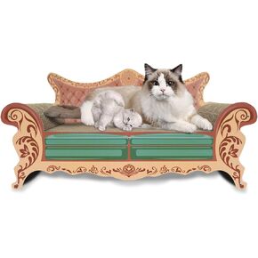 خدش القطط، أريكة صالة خدش القطط، مقاس 23 بوصة، أريكة خدش القطط كبيرة الحجم، سرير من الورق المقوى للقطط، سرير خدش القطط، أرائك القطط للقطط الداخلية in Kuwait